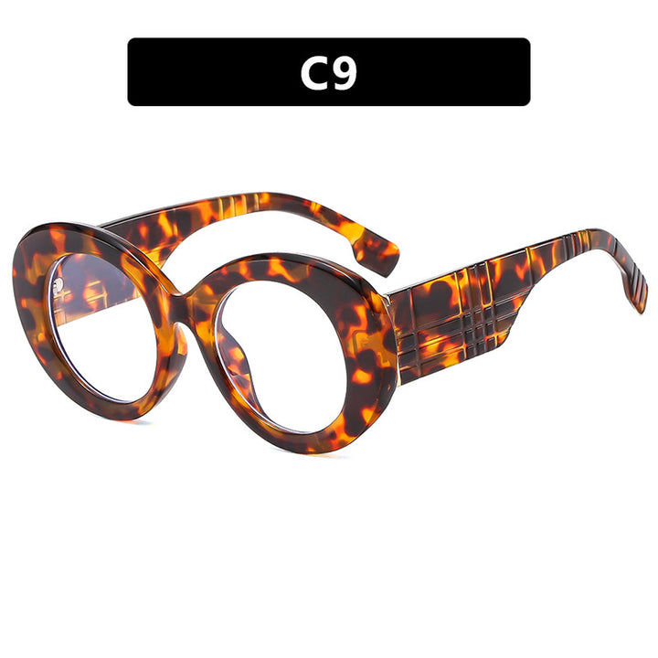 Dame ekstravagant solbrille med kreativ ramdesign og beskyttende UV-filter Skanto