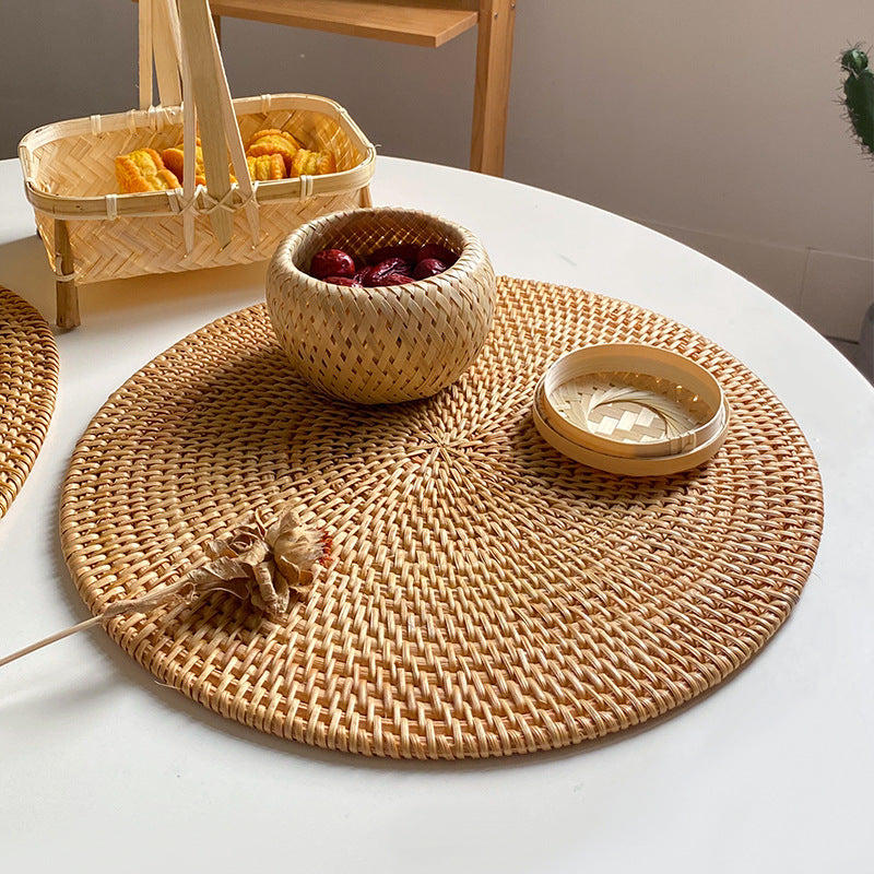 Dame rund Naturmaterial Serveringsfat Skanto