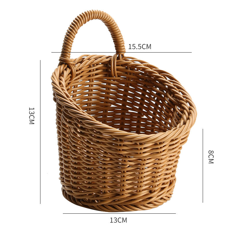Håndlaget Rattan Oppbevaringskurv Skanto