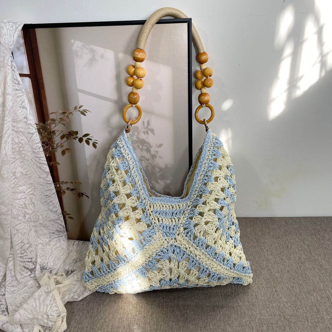 Håndknyttet bærenett i boho-stil Skanto