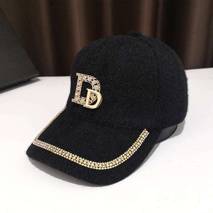 Kvinne Luksus Pyntet Fleece Baseball Cap Skanto