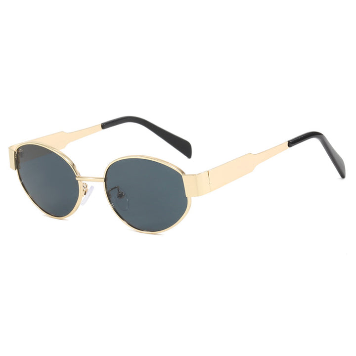 Dame moteriktig solbrille med innovativt geometrisk design Skanto
