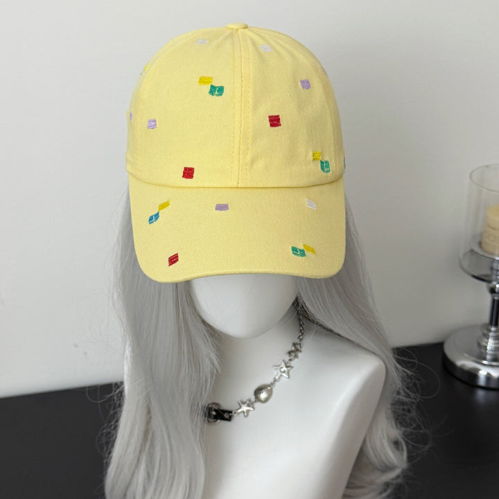 Kvinne Brodert Accent Justerbar Caps Skanto