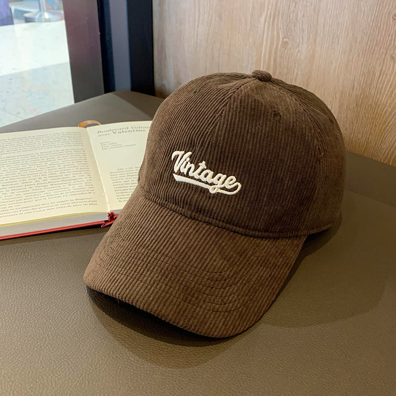 Herre Vintage Cordfløyel Baseball Cap Skanto