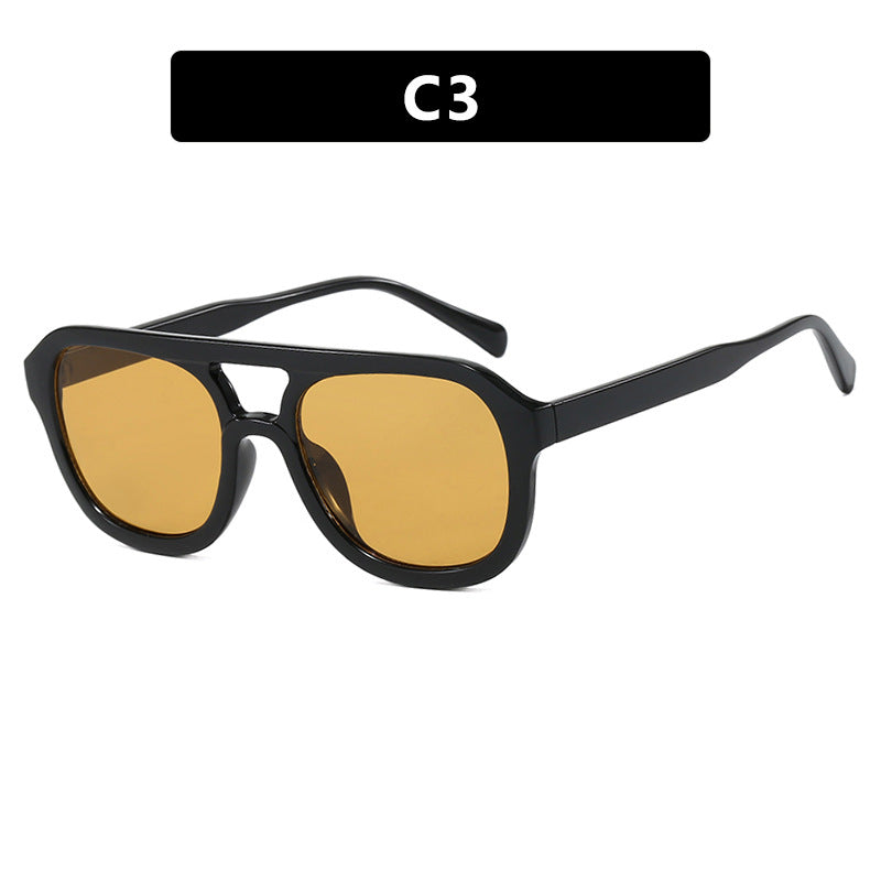 Dame modisch sport solbrille med bred, fleksibel ramme Skanto