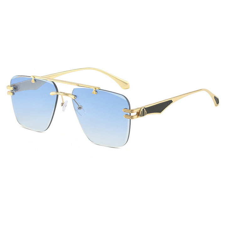 Dame Designer-solbrille i ekstravagant ramme Skanto