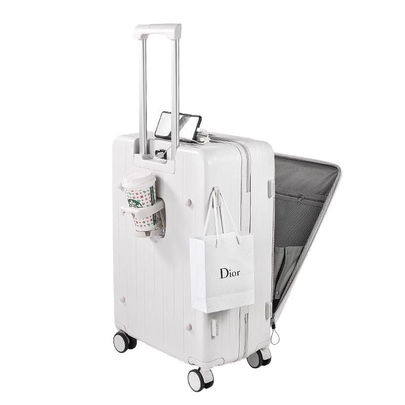 Unisex Premium Multi-Compartment Hard-Shell Rolling Suitcase Skanto
