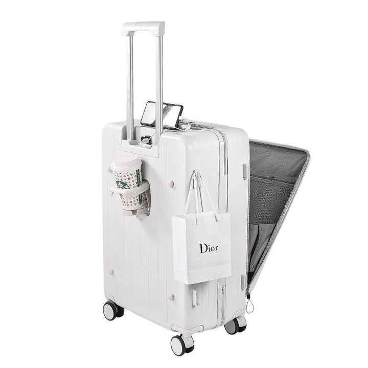Unisex Premium Multi-Compartment Hard-Shell Rolling Suitcase Skanto