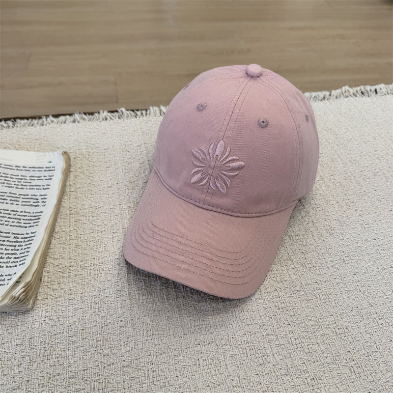 Kvinne Floral Brodert Baseball Cap Skanto