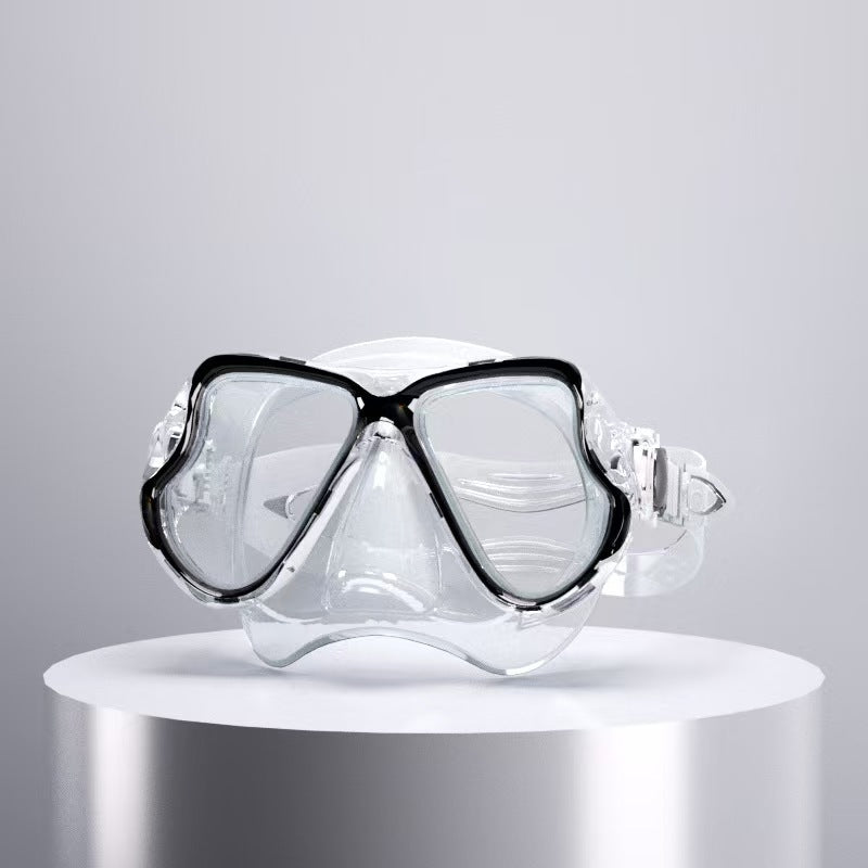 Tauchmaske med ergonomisk design og et fleksibelt snorkel Skanto