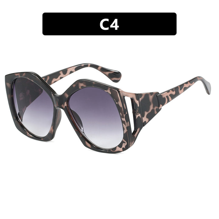Dame oversized solbrille med futuristisk design Skanto