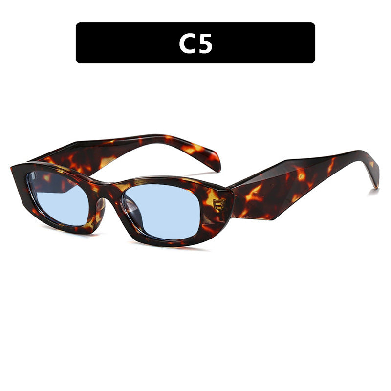 Dame trendy Cat-Eye solbriller med unikt ramme og UV-beskyttelse Skanto
