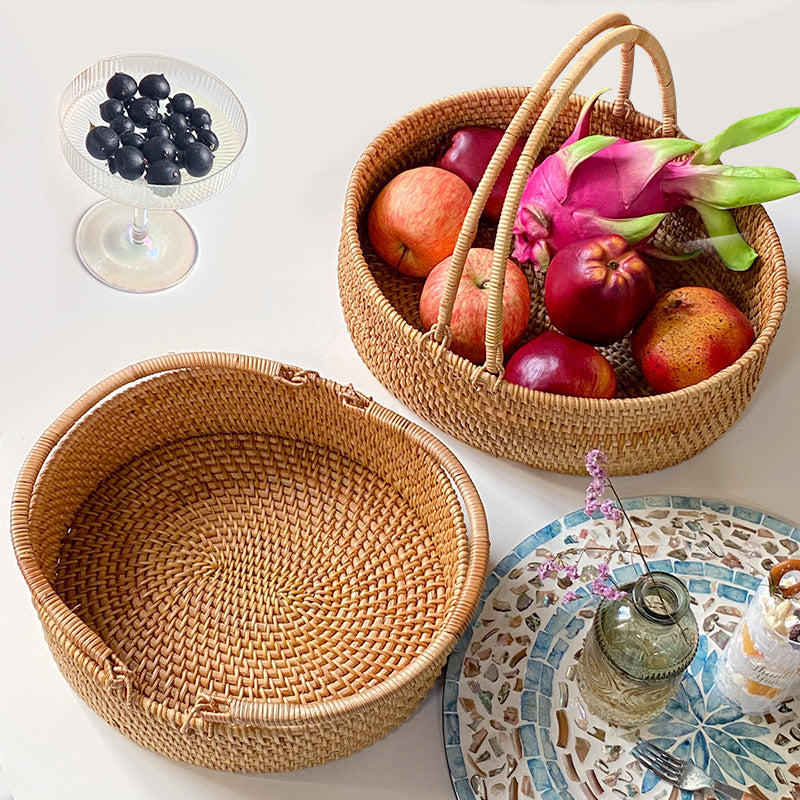Damer Håndlaget Rattan Kurv Skanto