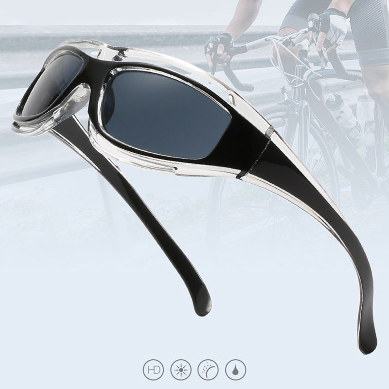 Dame sporty solbriller med aerodynamisk design og polariserte glass Skanto