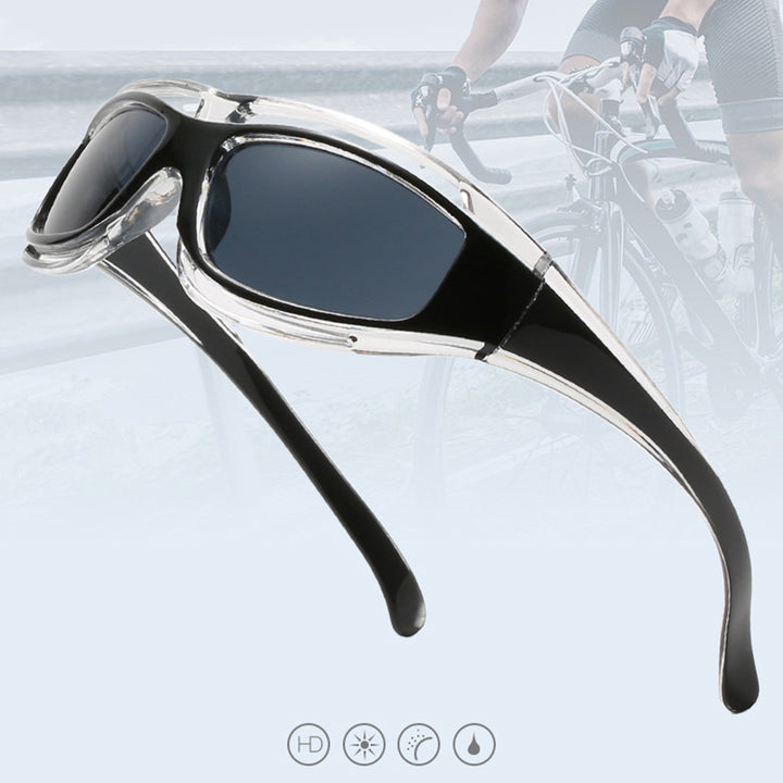 Dame sporty solbriller med aerodynamisk design og polariserte glass Skanto