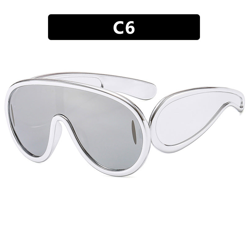Dame moteriktig solbrille med avtakbare linser Skanto
