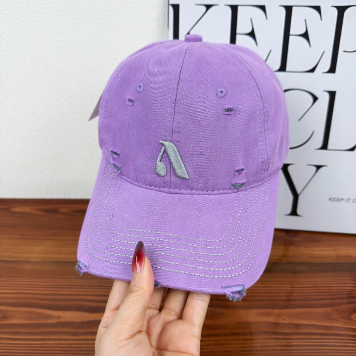 Herre Slitt Denim Stil Caps Skanto