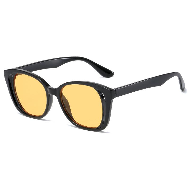 Dame stilige Cat-Eye solbriller med robust ramme Skanto