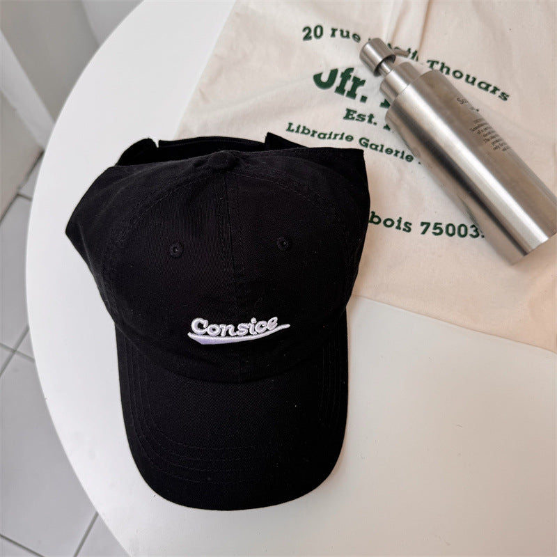 Unisex Casual Brodert Bomull Caps Skanto