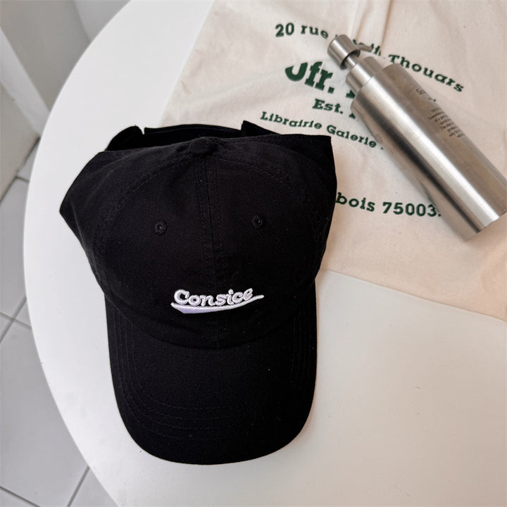 Unisex Casual Brodert Bomull Caps Skanto