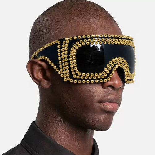Dame moteriktig skibrille med unikt nagledesign Skanto