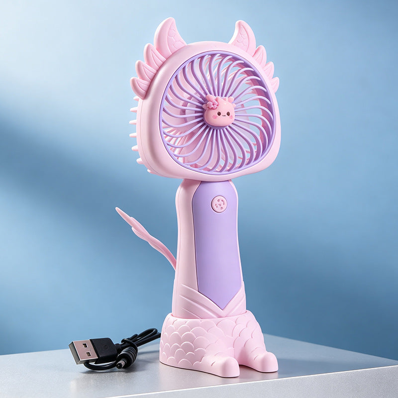 Dame bærbar USB håndvifte med søtt kattedesign Skanto