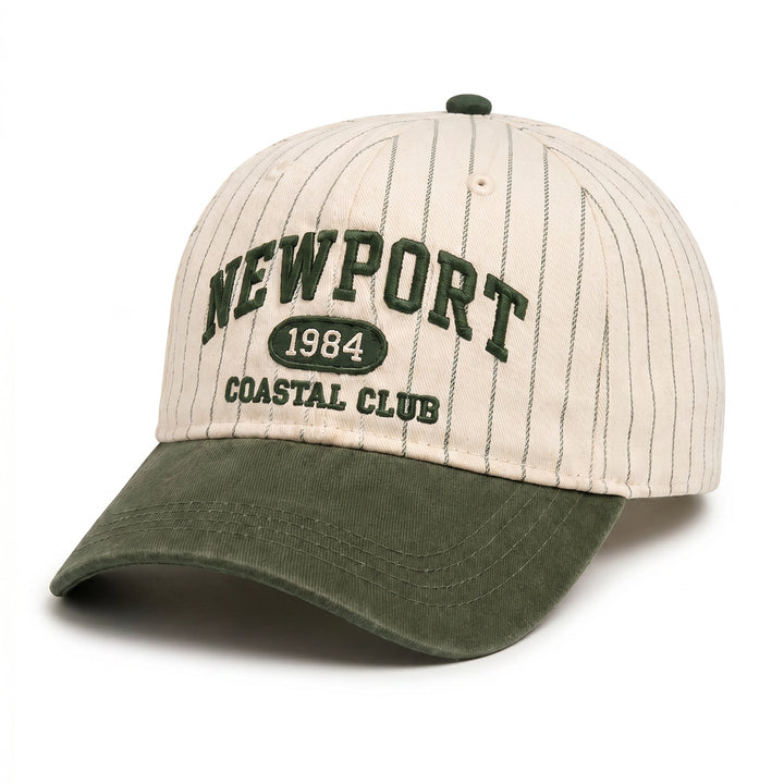 Dame casual og stilfull caps med stripemønster Skanto
