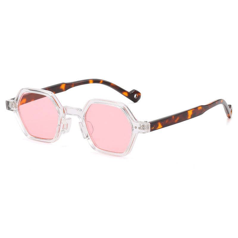 Damer Geometrisk Solbrille i moderne Hexagon-design Skanto