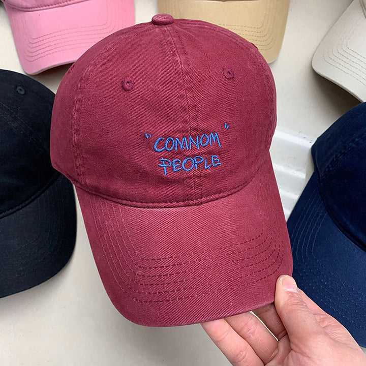 Herre bomull brodert baseball caper Skanto
