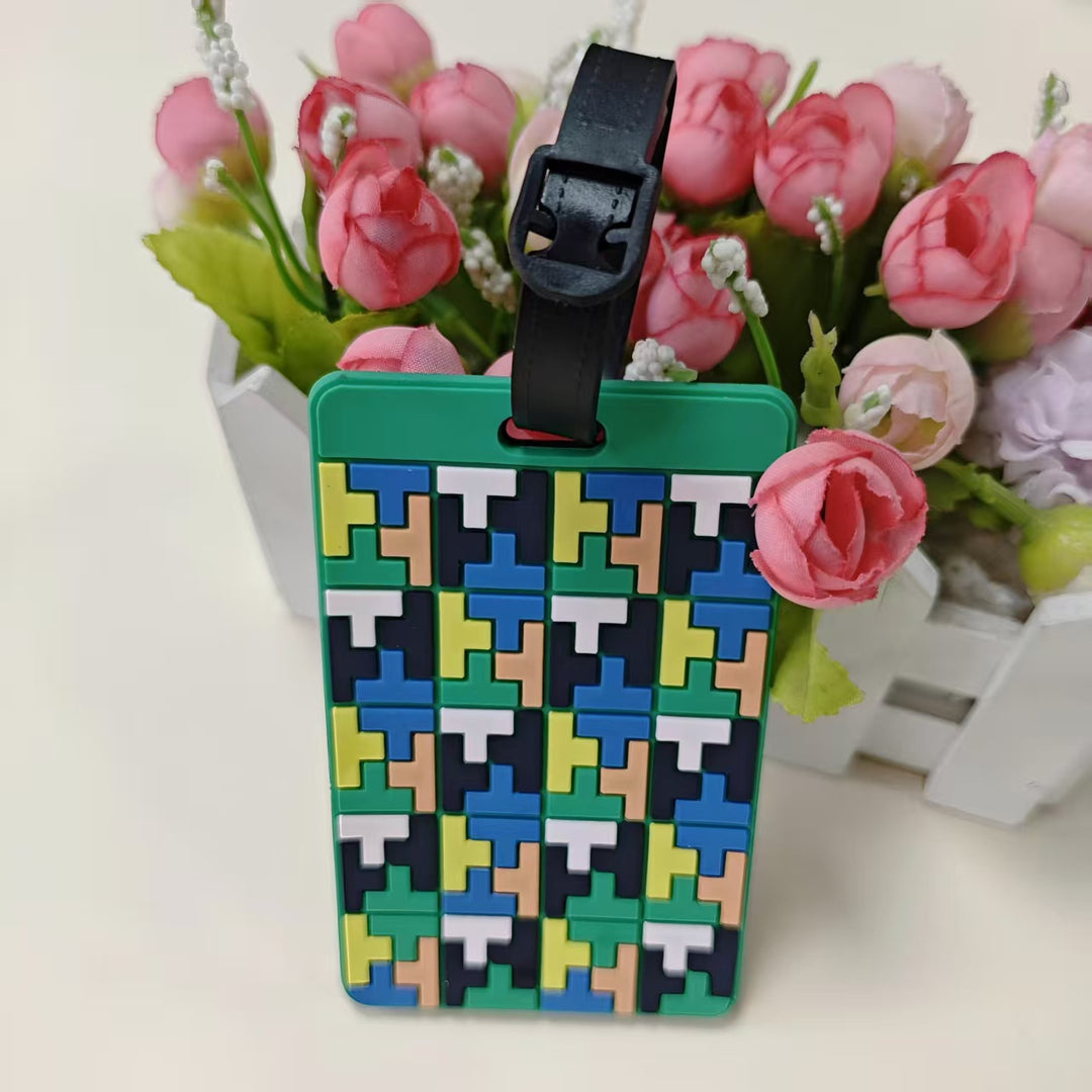Unisex Geometric Pattern Luggage Identifier Skanto