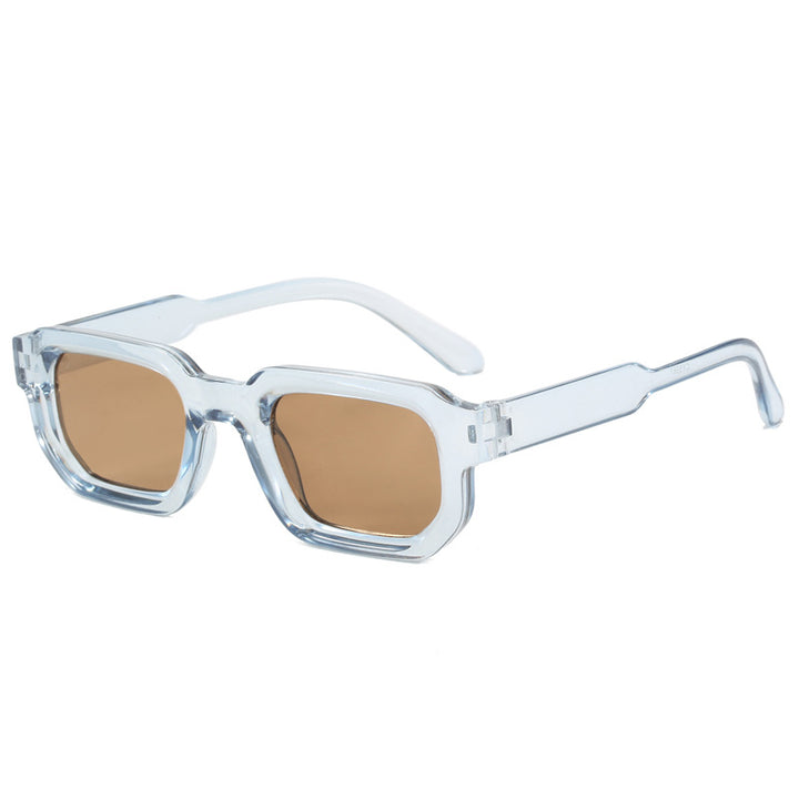 Dame moteriktig firkantet solbrille med klar ramme Skanto