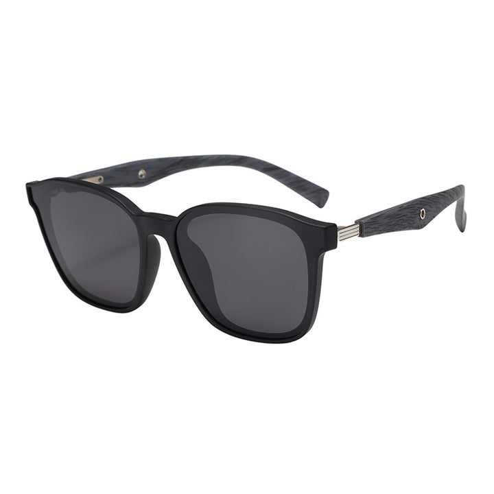 Dame stilige oversized solbriller med treakenter Skanto