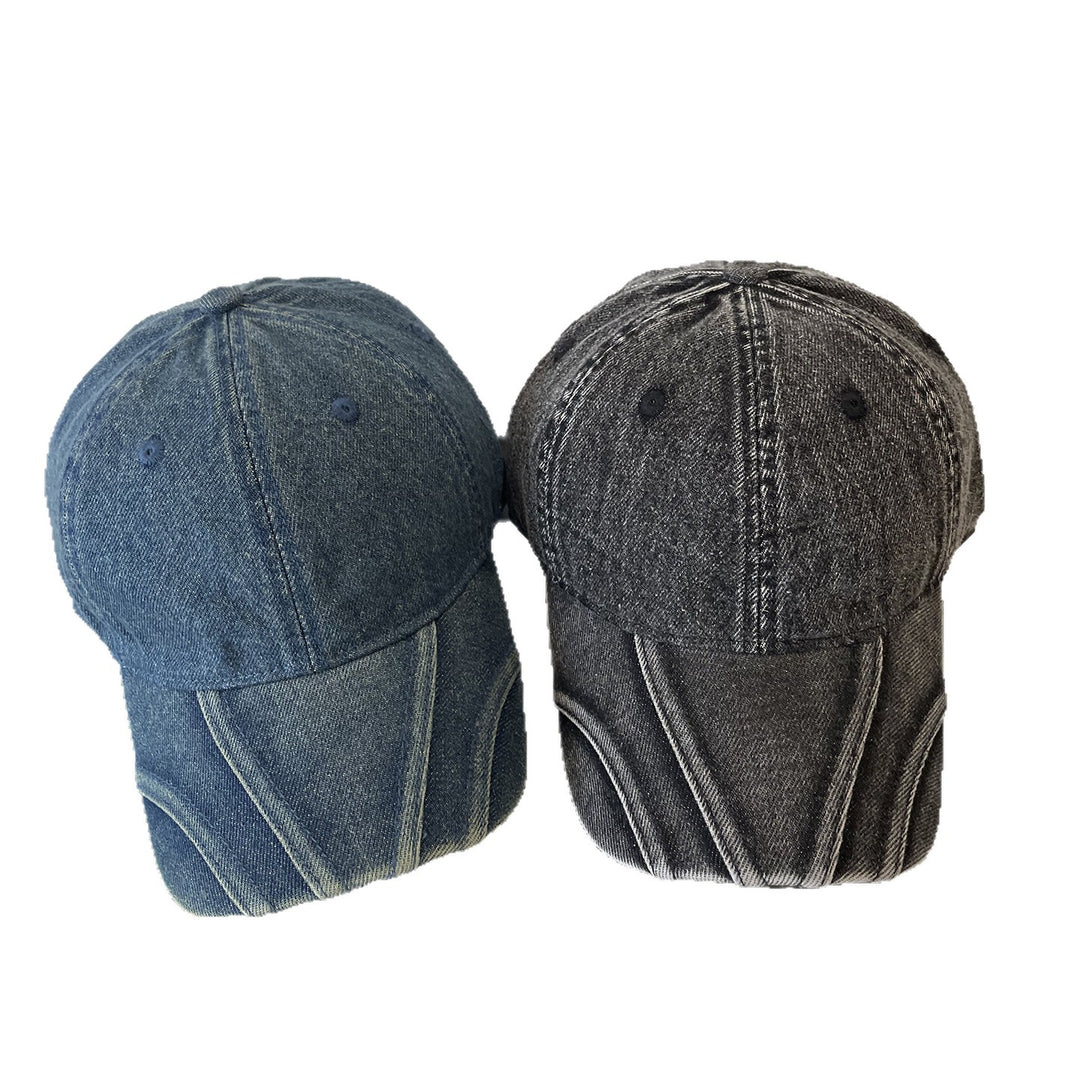 Kvinnenes vintage slitt denim baseball caps Skanto