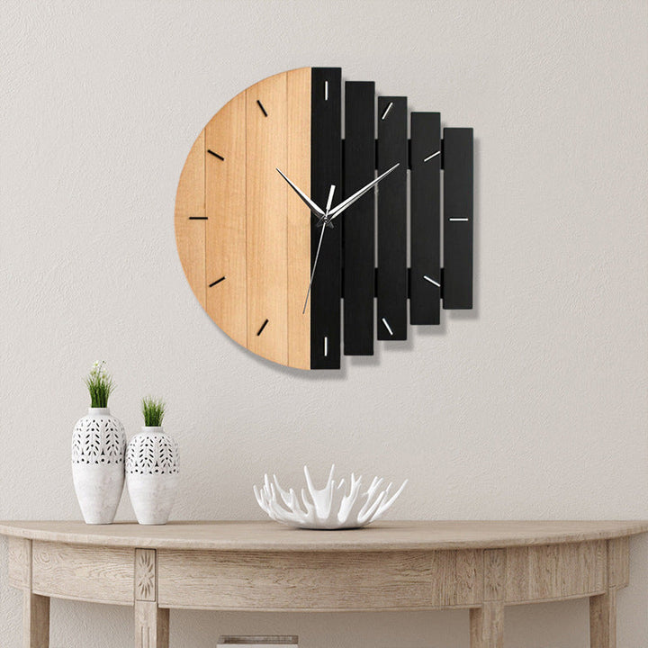 Skanto | Unik Tre Analog Stille Veggklokke