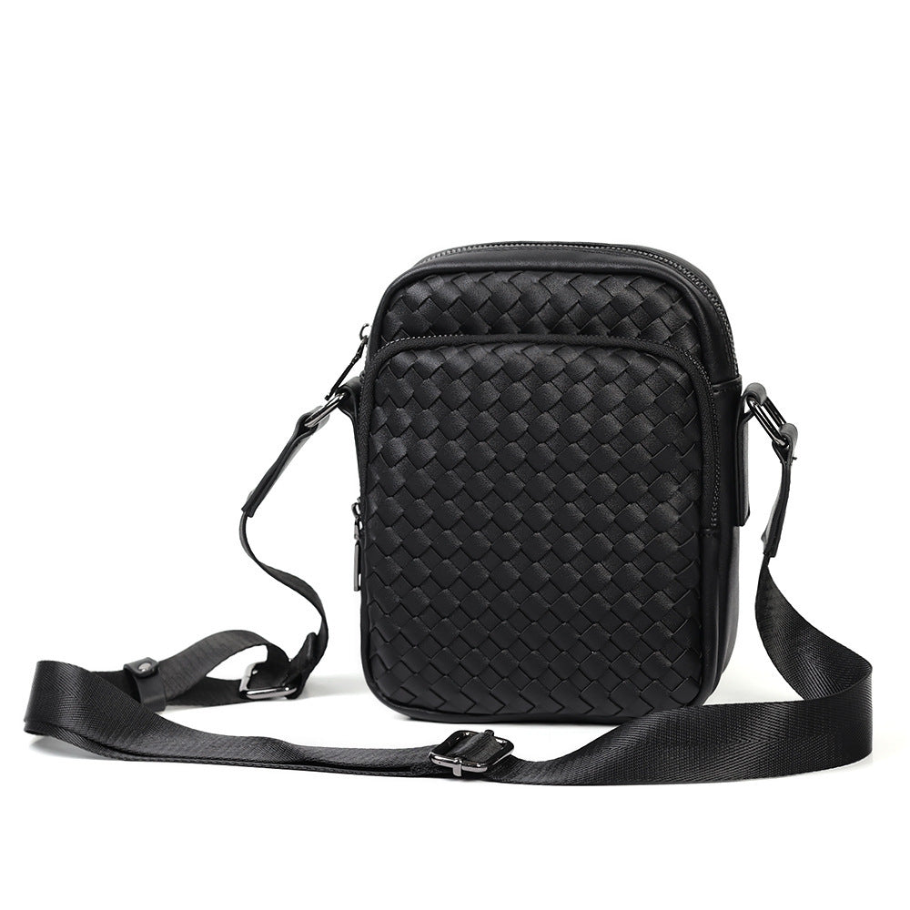 Praktisk Crossbody-veske med flettet design Skanto