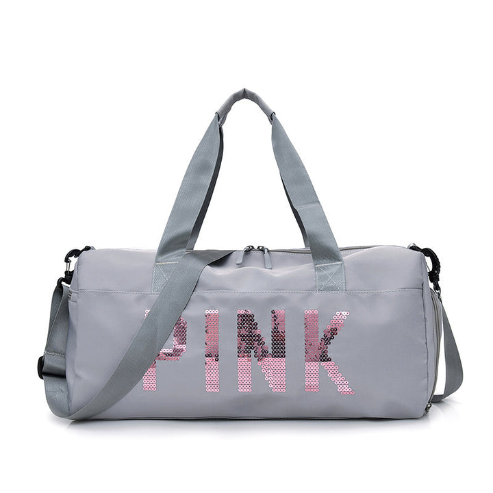 Multifunksjonell sportbag med glitrende paljett-design Skanto