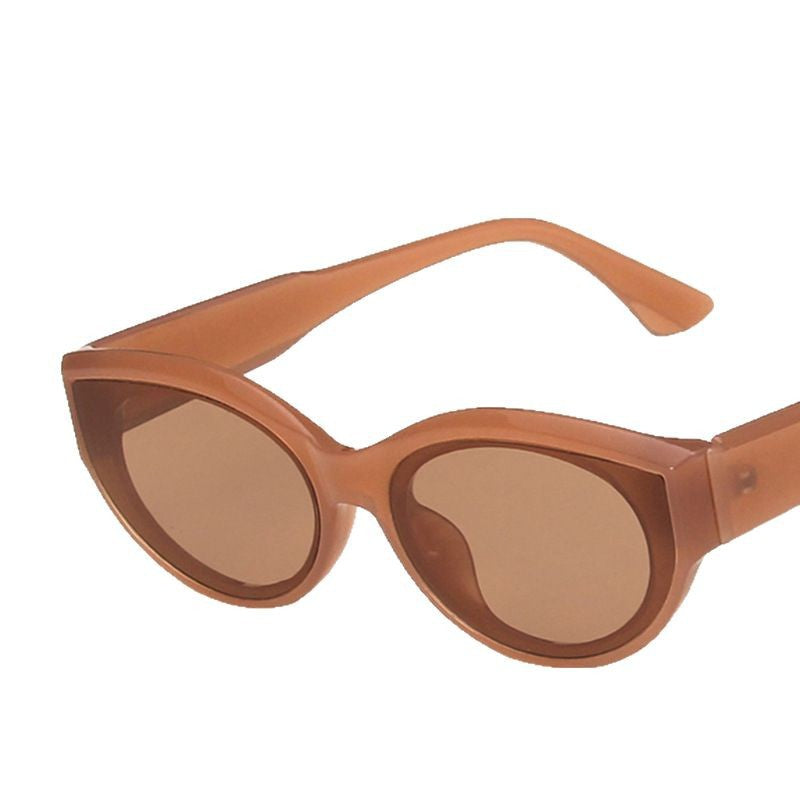 Dame Cat-Eye solbrille med iøynefallende mønster Skanto