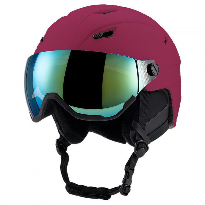 Snø sports hjelm med integrert visir Skanto