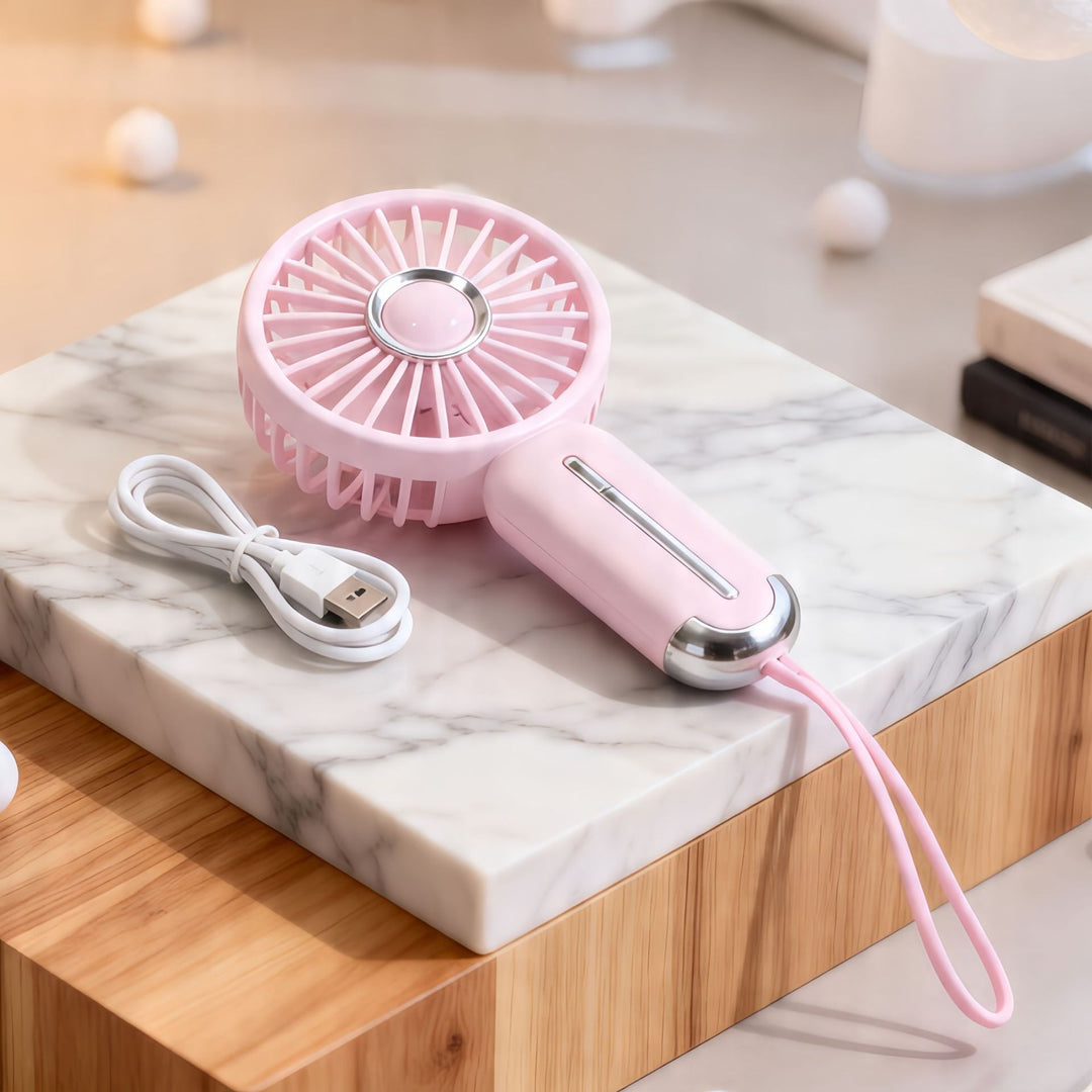 Dame Bærbar Håndvifte med USB-ladefunksjon og fleksibelt design Skanto