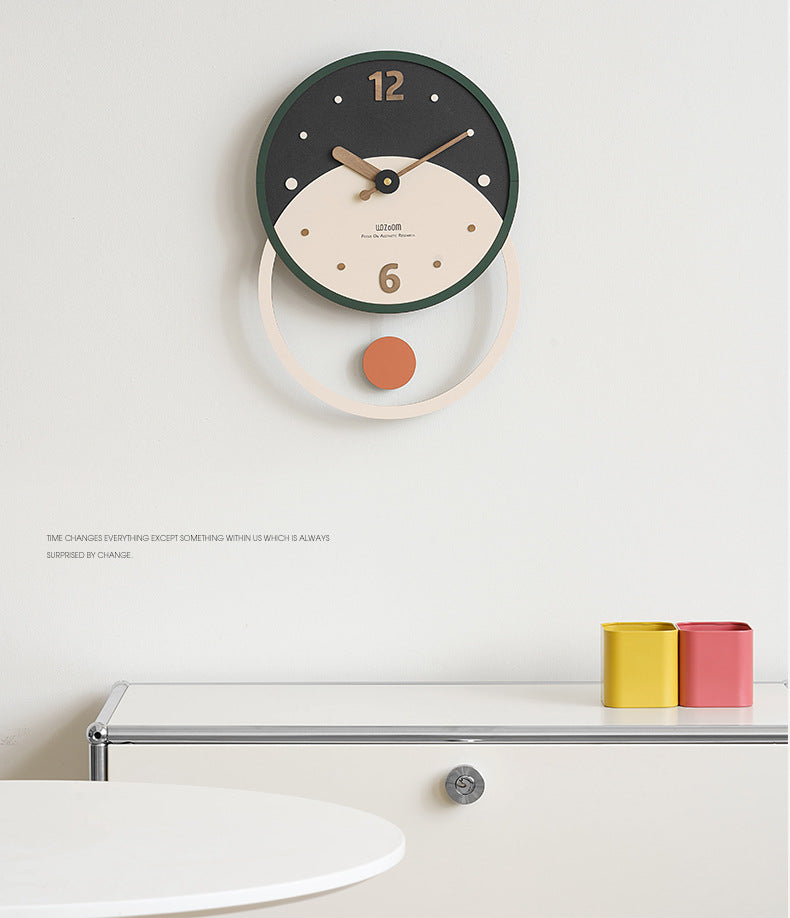 Skanto | Nordisk Minimalistisk Veggdekorasjon Klokke for Stuen