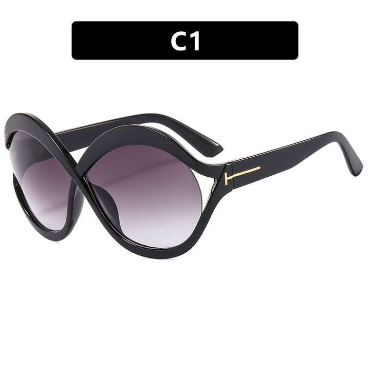 Dame ekstravagant formet solbrille Skanto