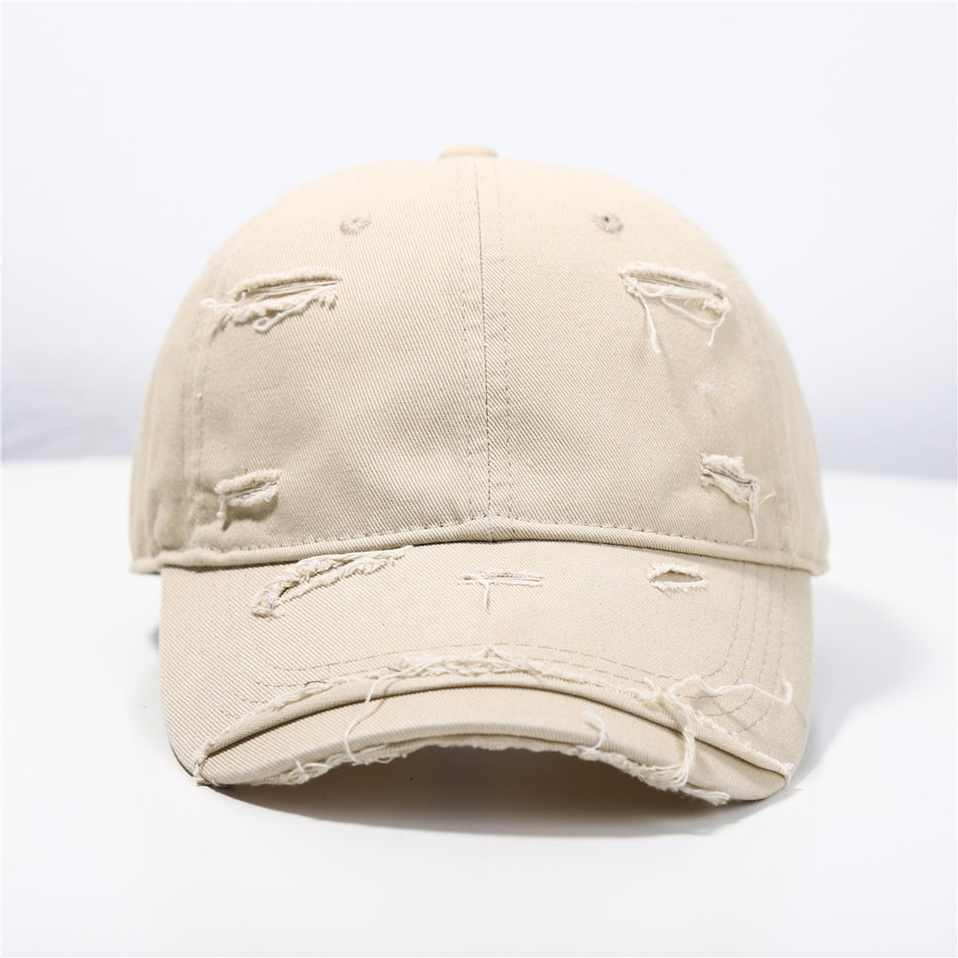 Menns Slitt Klassisk Bomull Baseball Cap Skanto