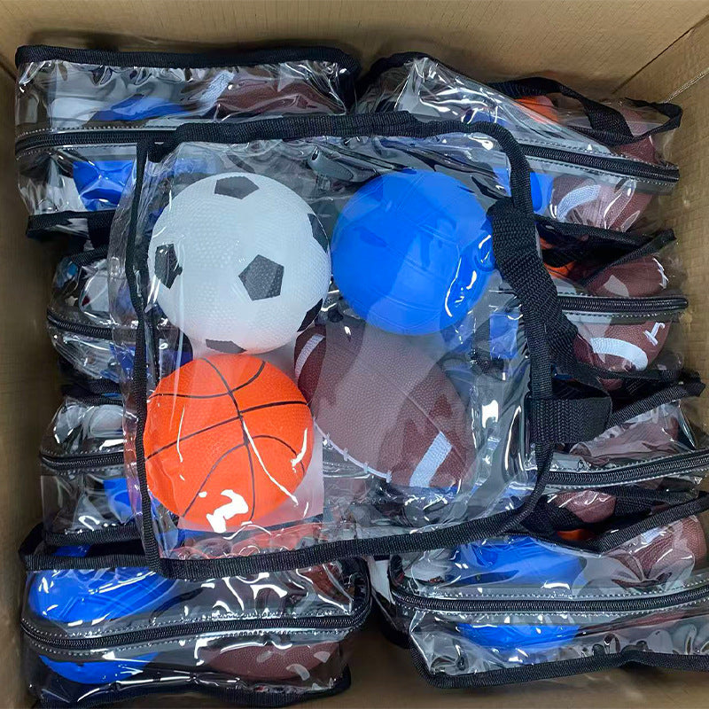 Unisex Sportsballsett i praktisk transportpose Skanto