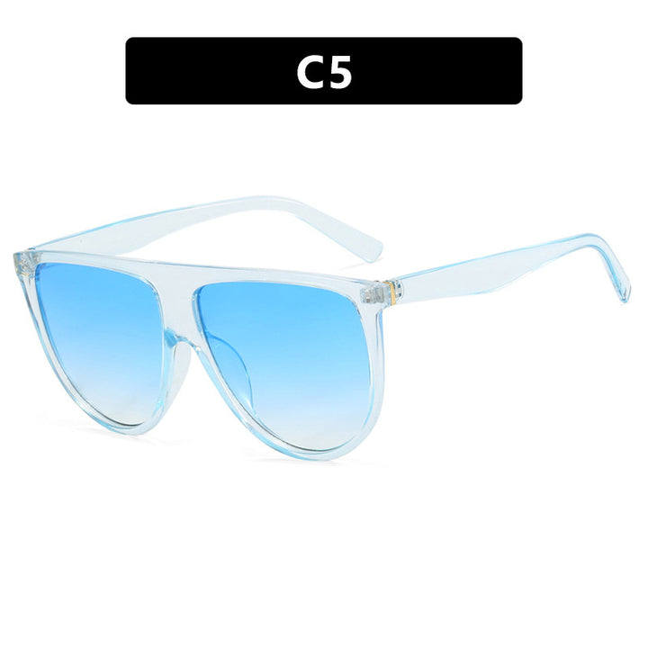 Dame trendy oversized solbriller med stilige transparente rammer Skanto