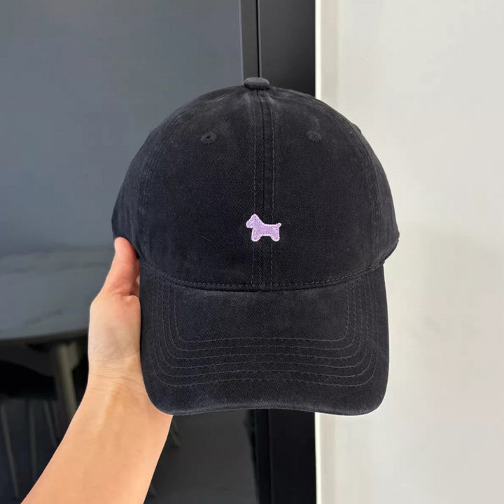 Kvinne Casual Brodert Hundekaps Skanto