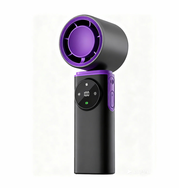 Dame bærbar USB-mini-viftemer med LED-skjerm Skanto