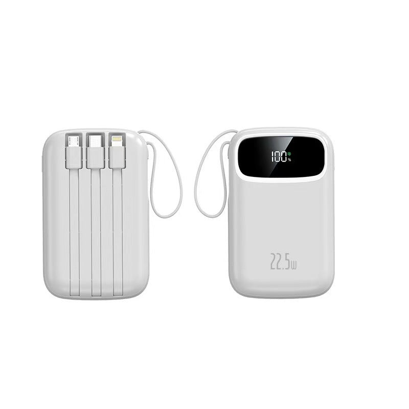 Bærbar Powerbank med integrerte ladeporter Skanto