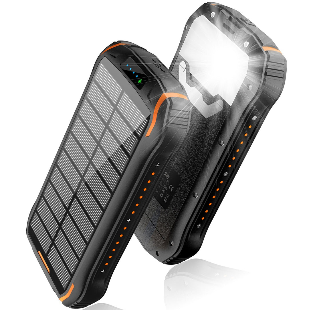 Solar Powerbank med vanntett hus og sos-funksjon Skanto