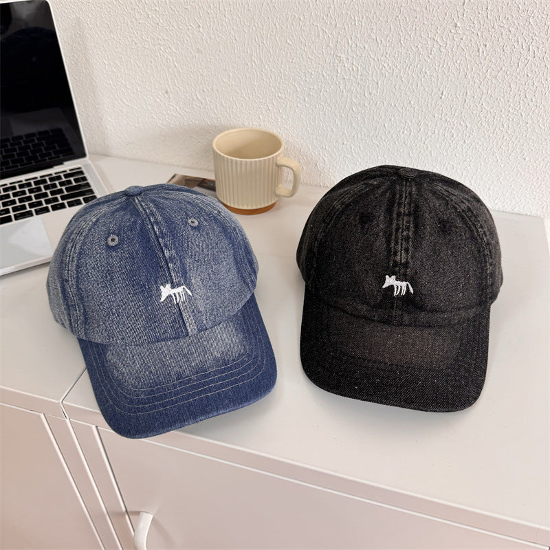 Herre Casual Grafisk Denim Baseball Caps Skanto