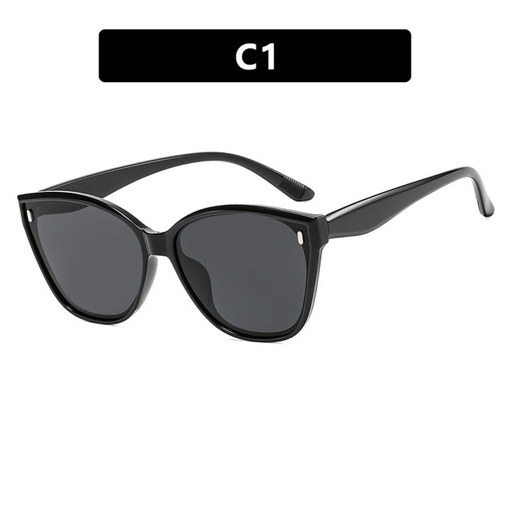 Dame Cat-Eye solbriller med beskyttende UV-filter og stilfull ramme Skanto